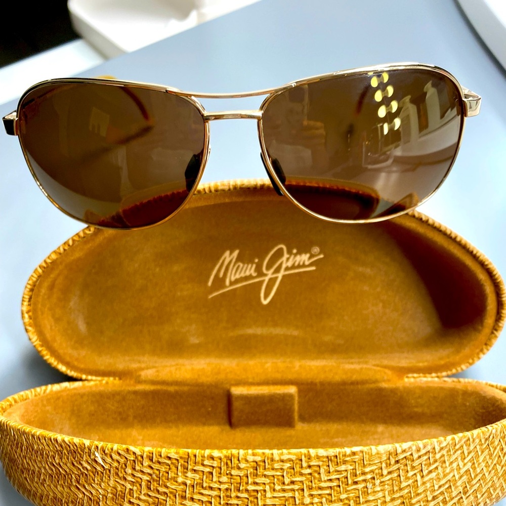 Maui Jim Akoni Aviator Sunglasses- unisex